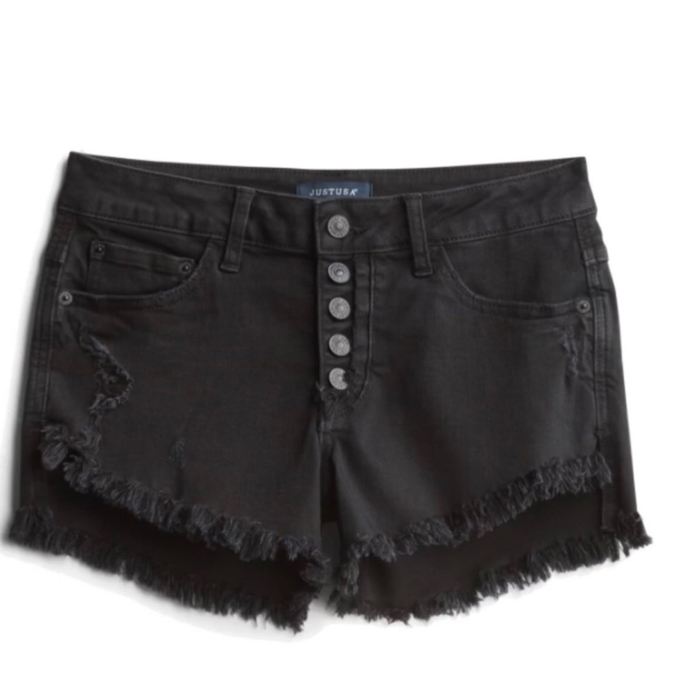 JUST USA Gracelyn Distressed Denim Short size 6